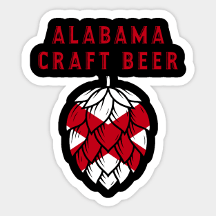 Alabama Craft Beer State Flag United States of Craft Beer T-Shirt Sticker